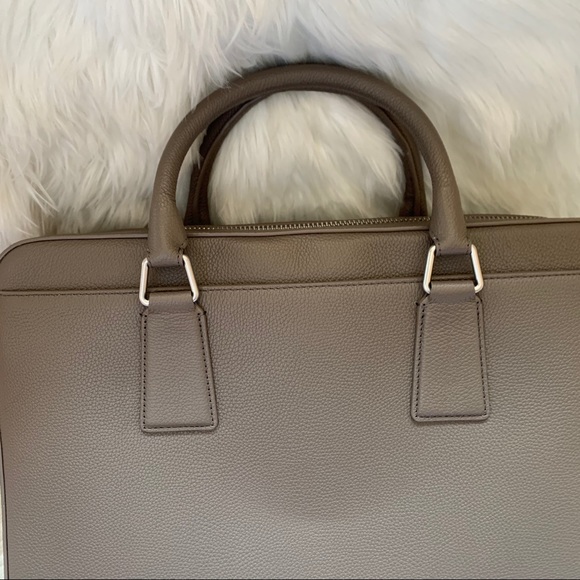 New! SANDRO Paris Pebbled Laptop Briefcase Bag - Picture 7 of 14